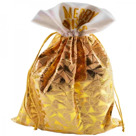 Новогодний подарок Мешок Золотой Бархат